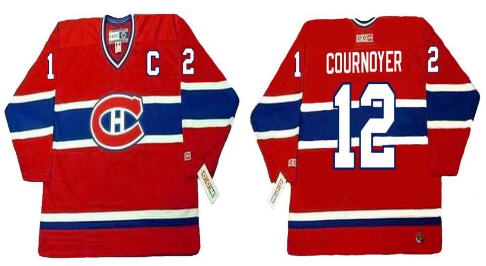 2019 Men Montreal Canadiens 12 Cournoyer Red CCM NHL jerseys